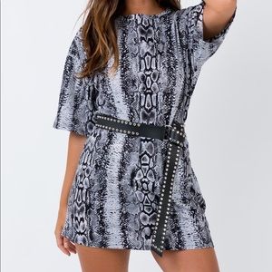 Princess Polly Motel snakeskin dress